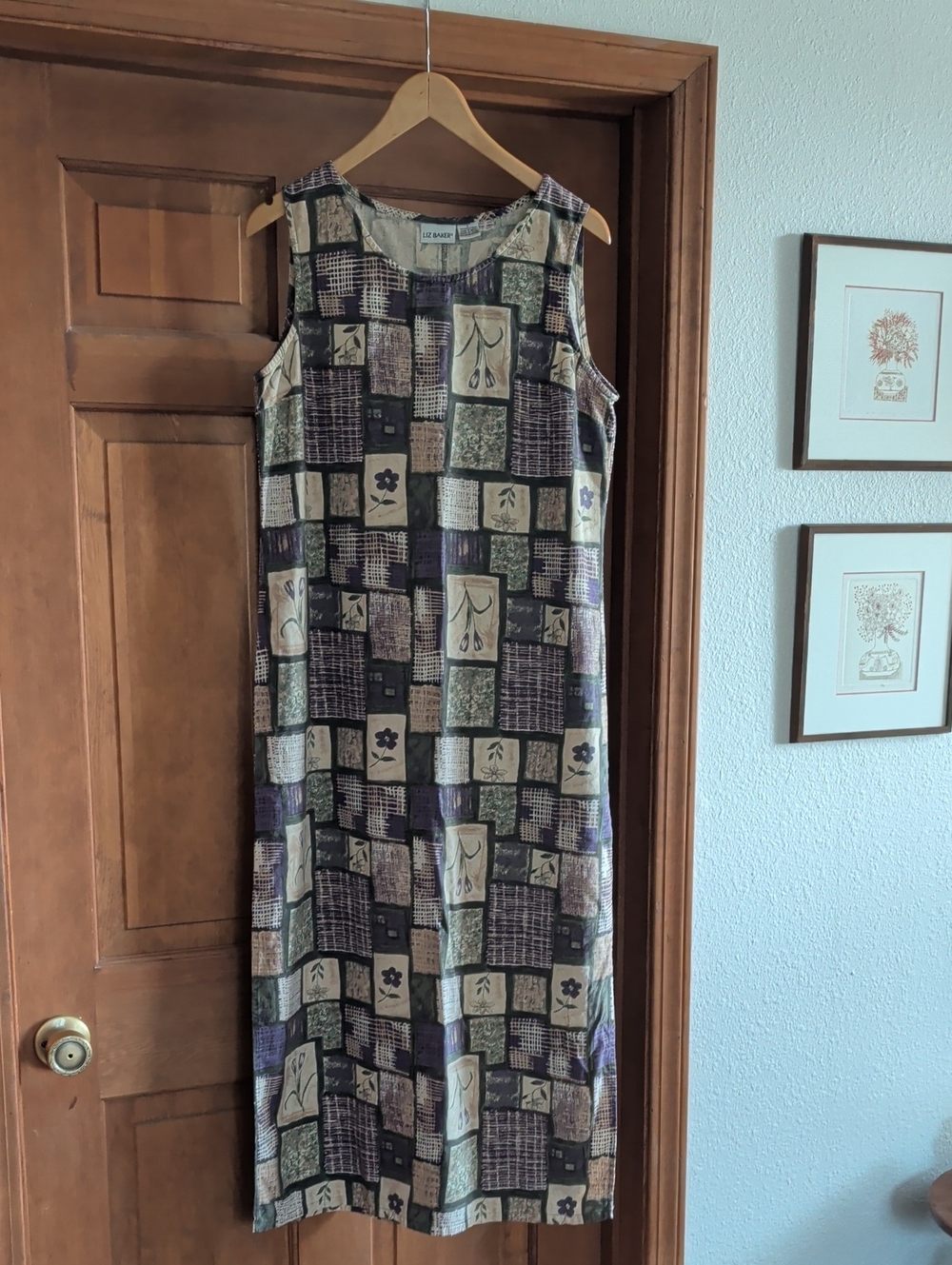 Vintage Liz Baker Maxi Dress